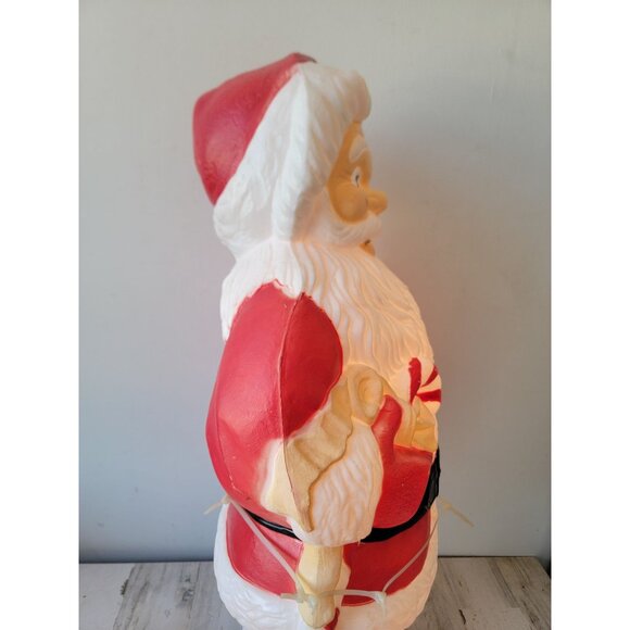 Grand venture candy cane Santa Claus blow mold lawn decor Xmas - Picture 7 of 11